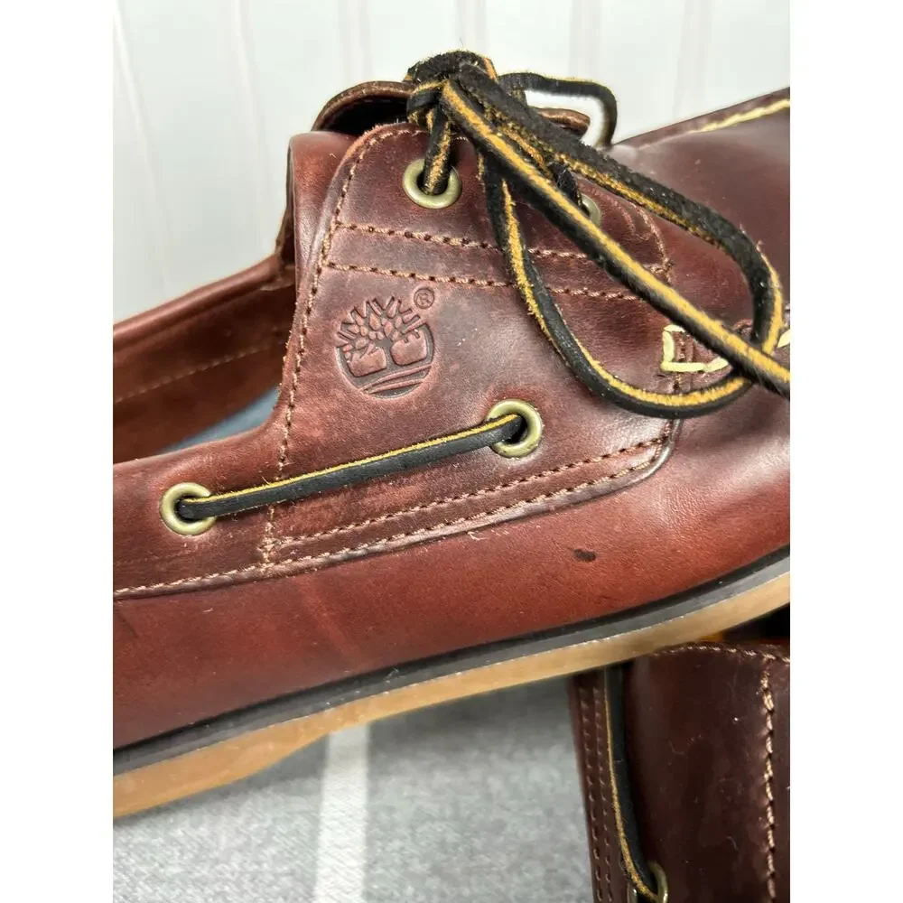 Timberland Mens Brown genuine Leather made in Brazil Shoes, Size: 15 M  #25077